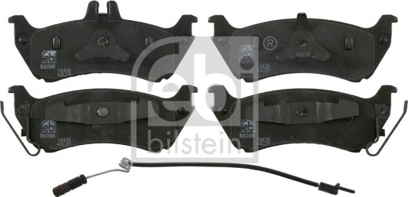 Febi Bilstein 16436 - Brake Pad Set, disc brake autospares.lv