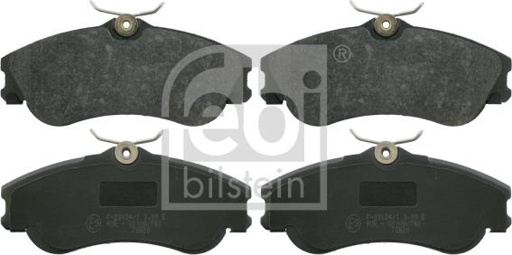 Febi Bilstein 16421 - Brake Pad Set, disc brake autospares.lv