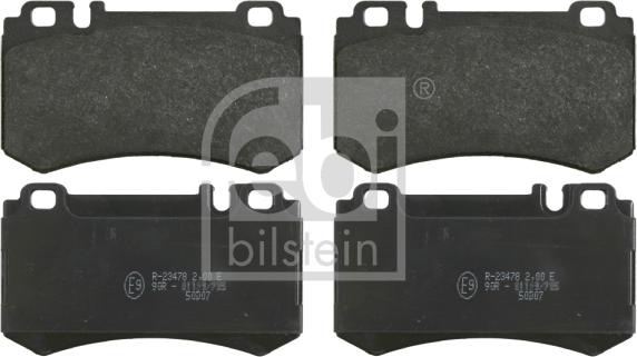 Febi Bilstein 16475 - Brake Pad Set, disc brake autospares.lv