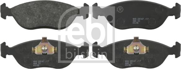 Febi Bilstein 16470 - Brake Pad Set, disc brake autospares.lv