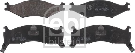 Febi Bilstein 16558 - Brake Pad Set, disc brake autospares.lv
