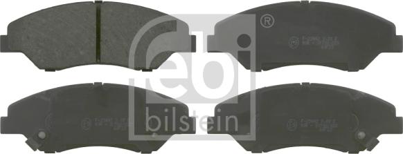 Febi Bilstein 16557 - Brake Pad Set, disc brake autospares.lv