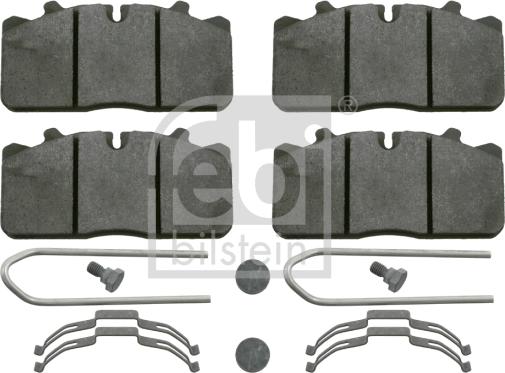 Febi Bilstein 16564 - Brake Pad Set, disc brake autospares.lv