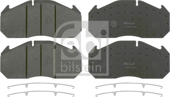 Febi Bilstein 16562 - Brake Pad Set, disc brake autospares.lv