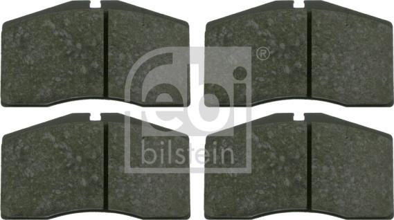 Febi Bilstein 16514 - Brake Pad Set, disc brake autospares.lv