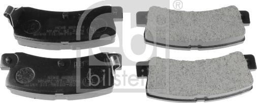 Febi Bilstein 16580 - Brake Pad Set, disc brake autospares.lv