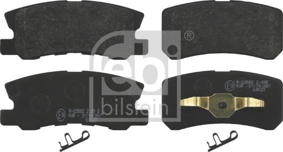 Febi Bilstein 16583 - Brake Pad Set, disc brake autospares.lv