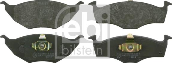 Febi Bilstein 16530 - Brake Pad Set, disc brake autospares.lv