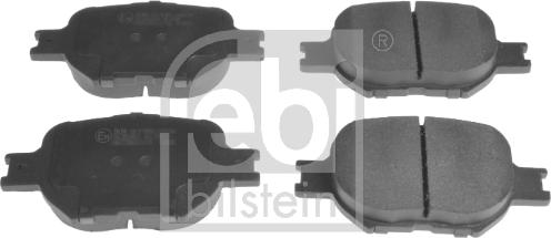 Febi Bilstein 16578 - Brake Pad Set, disc brake autospares.lv