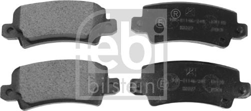 Febi Bilstein 16577 - Brake Pad Set, disc brake autospares.lv