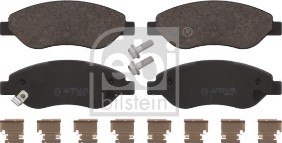 Febi Bilstein 16698 - Brake Pad Set, disc brake autospares.lv