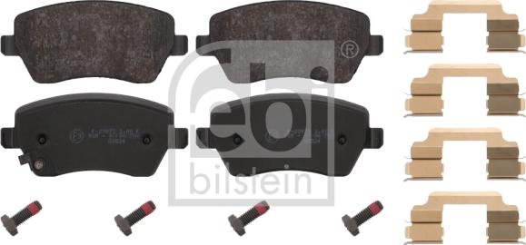 Febi Bilstein 16649 - Brake Pad Set, disc brake autospares.lv