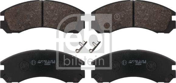 Febi Bilstein 16646 - Brake Pad Set, disc brake autospares.lv