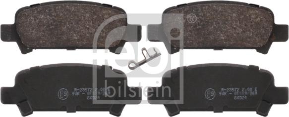 Febi Bilstein 16659 - Brake Pad Set, disc brake autospares.lv