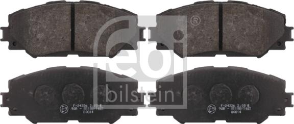 Febi Bilstein 16650 - Brake Pad Set, disc brake autospares.lv