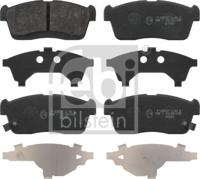 Febi Bilstein 16662 - Brake Pad Set, disc brake autospares.lv