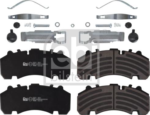 Febi Bilstein 16606 - Brake Pad Set, disc brake autospares.lv