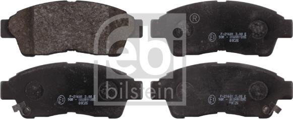 Febi Bilstein 16616 - Brake Pad Set, disc brake autospares.lv