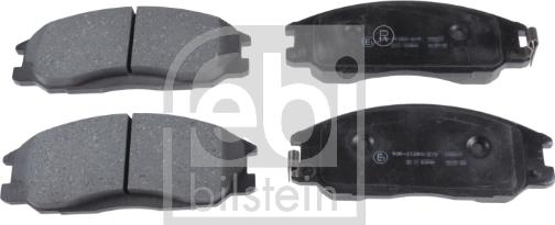 Febi Bilstein 16682 - Brake Pad Set, disc brake autospares.lv