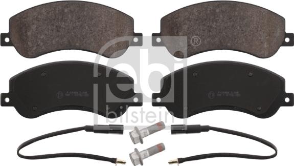 Febi Bilstein 16637 - Brake Pad Set, disc brake autospares.lv