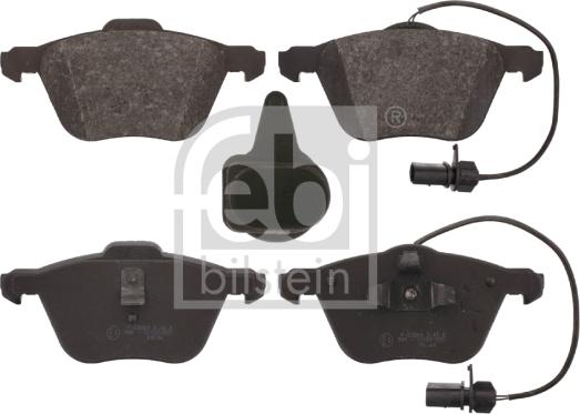 Febi Bilstein 16629 - Brake Pad Set, disc brake autospares.lv