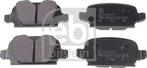 Febi Bilstein 16626 - Brake Pad Set, disc brake autospares.lv