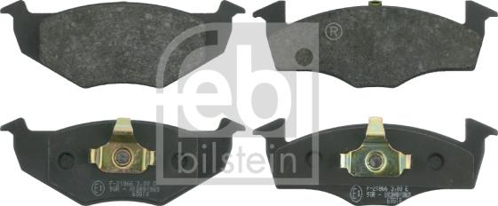 Febi Bilstein 16006 - Brake Pad Set, disc brake autospares.lv