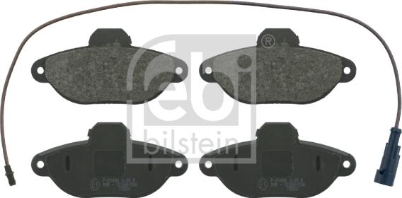 Febi Bilstein 16084 - Brake Pad Set, disc brake autospares.lv