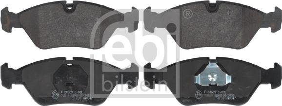 Febi Bilstein 16026 - Brake Pad Set, disc brake autospares.lv