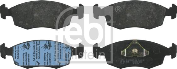 Febi Bilstein 16021 - Brake Pad Set, disc brake autospares.lv