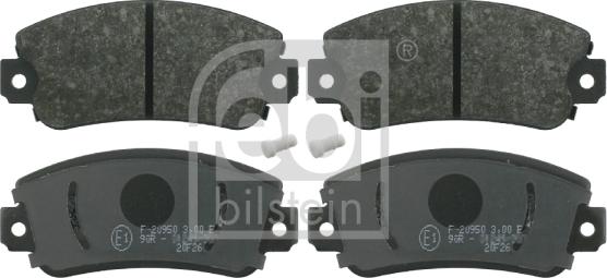 Febi Bilstein 16077 - Brake Pad Set, disc brake autospares.lv