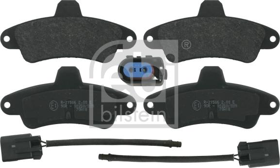 Febi Bilstein 16159 - Brake Pad Set, disc brake autospares.lv