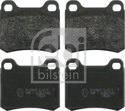 Febi Bilstein 16154 - Brake Pad Set, disc brake autospares.lv