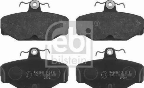 Febi Bilstein 16163 - Brake Pad Set, disc brake autospares.lv