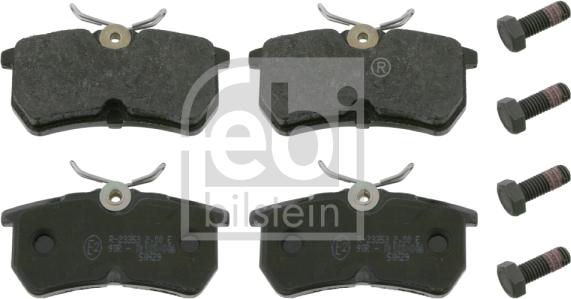 Febi Bilstein 16167 - Brake Pad Set, disc brake autospares.lv