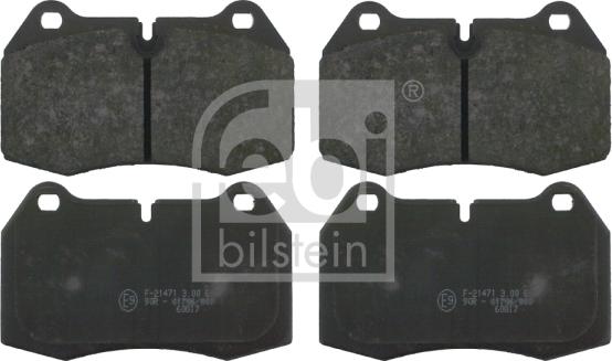 Febi Bilstein 16109 - Brake Pad Set, disc brake autospares.lv