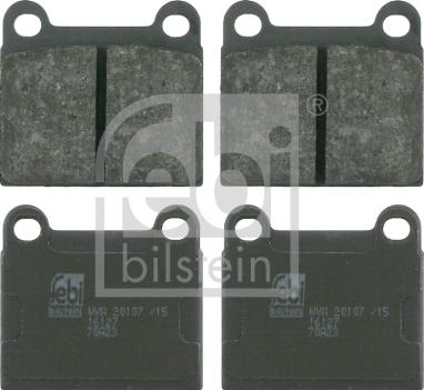 Febi Bilstein 16127 - Brake Pad Set, disc brake autospares.lv