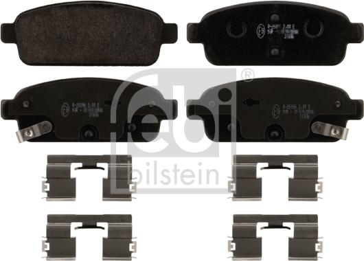 Febi Bilstein 16894 - Brake Pad Set, disc brake autospares.lv