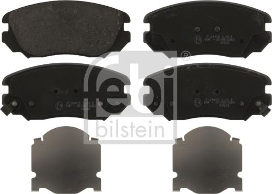 Febi Bilstein 16895 - Brake Pad Set, disc brake autospares.lv