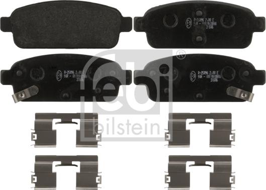 Febi Bilstein 16893 - Brake Pad Set, disc brake autospares.lv