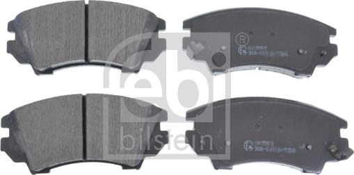 Febi Bilstein 16892 - Brake Pad Set, disc brake autospares.lv