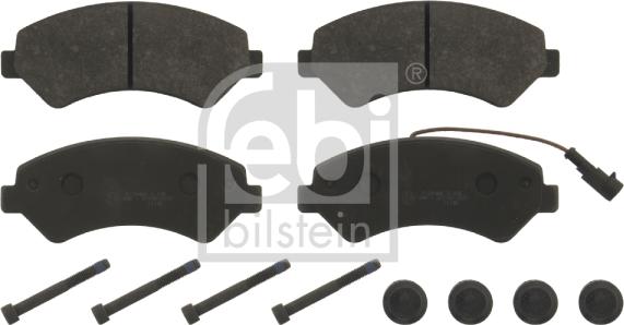 Febi Bilstein 16840 - Brake Pad Set, disc brake autospares.lv