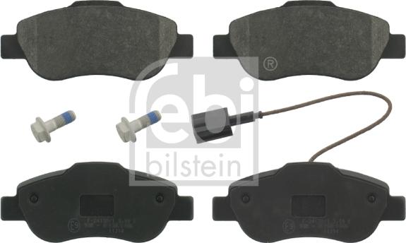 Febi Bilstein 16841 - Brake Pad Set, disc brake autospares.lv