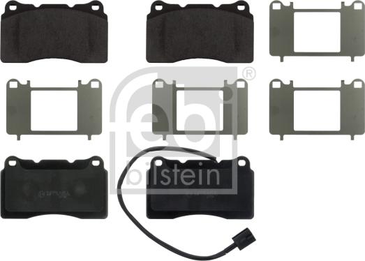 Febi Bilstein 16848 - Brake Pad Set, disc brake autospares.lv