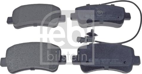 Febi Bilstein 16843 - Brake Pad Set, disc brake autospares.lv