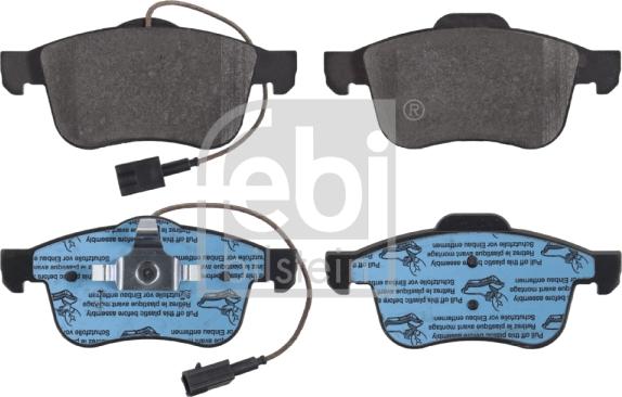 Febi Bilstein 16847 - Brake Pad Set, disc brake autospares.lv