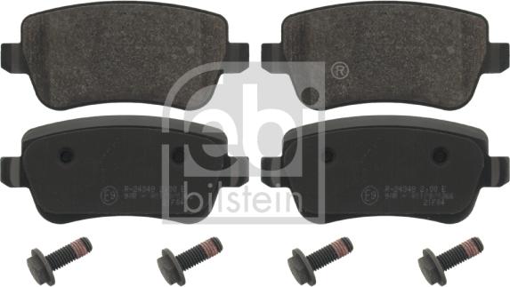 Febi Bilstein 16852 - Brake Pad Set, disc brake autospares.lv