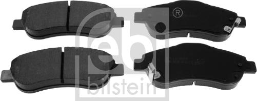 Febi Bilstein 16806 - Brake Pad Set, disc brake autospares.lv