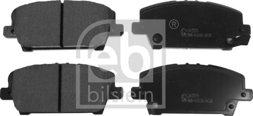 Febi Bilstein 16802 - Brake Pad Set, disc brake autospares.lv