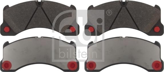 Febi Bilstein 16837 - Brake Pad Set, disc brake autospares.lv